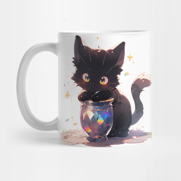 Black Cat and Magical Jar by jansvea